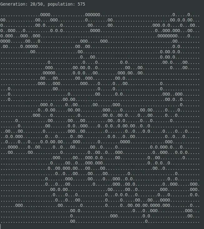 Figure 25: A frame from the Conway’s Game of Life.