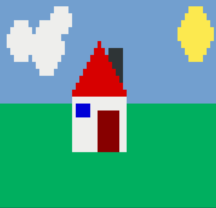 Figure 12: An exemplary pixel-art terminal graphics made with Julia.